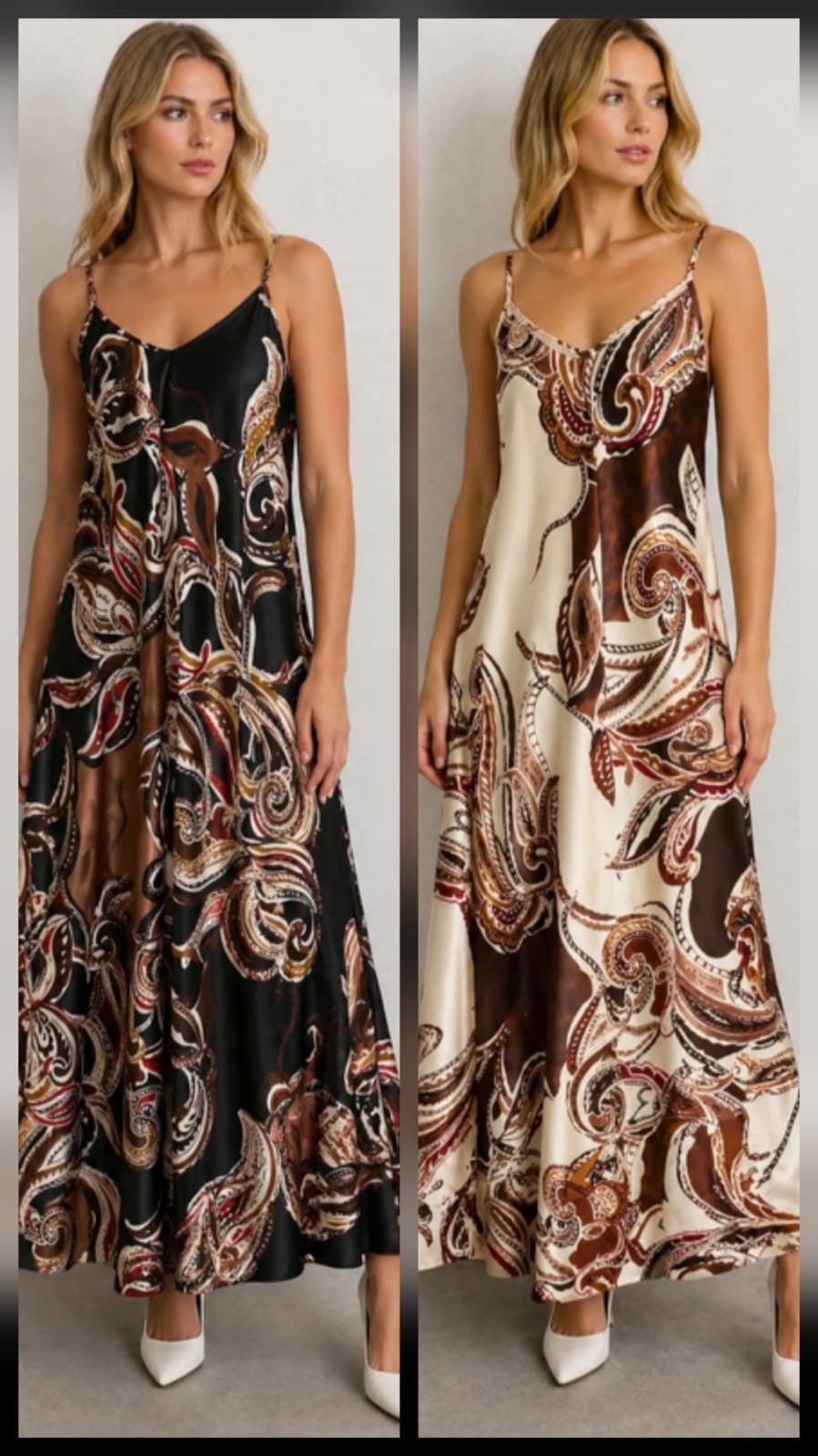 Rochia Maxi Boho — Imprimeu Boem — Cindy Fashion