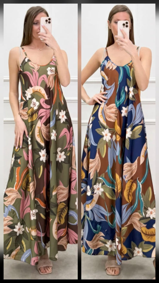Rochia Maxi Boho — Imprimeu Boem — Cindy Fashion