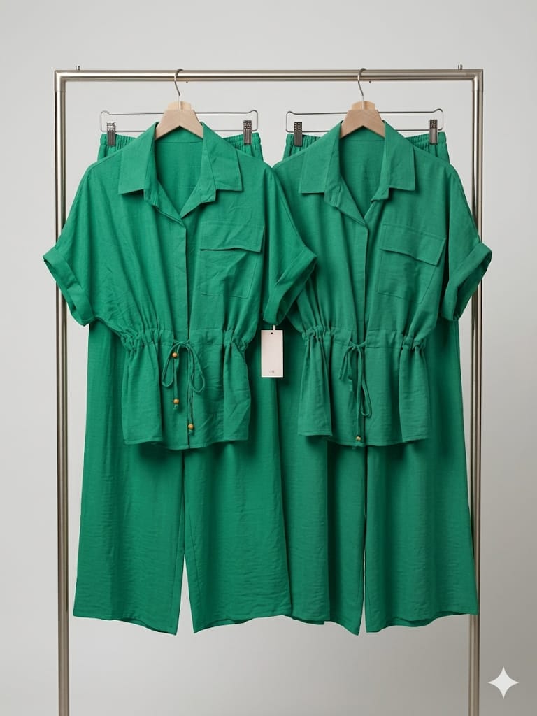 Set Coordonat Smarald — Eleganta Office — Cindy Fashion