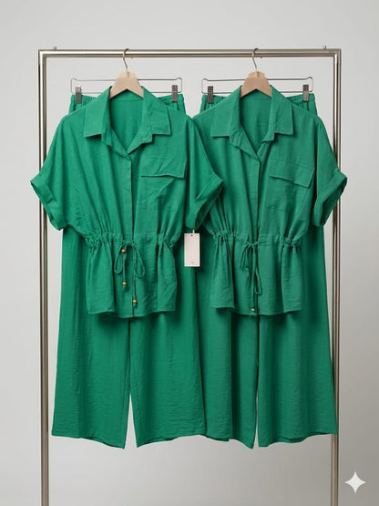 Set Coordonat Smarald — Eleganta Office — Cindy Fashion